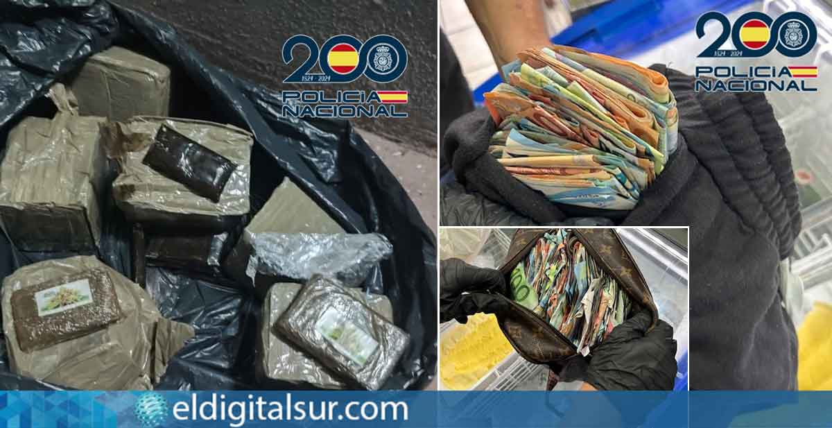 Drogas, armas y dinero incautados en la operación