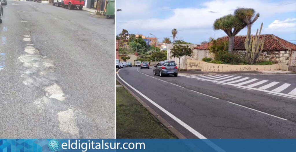Así se conduce en la carretera de San José, (San Juan de La Rambla ...