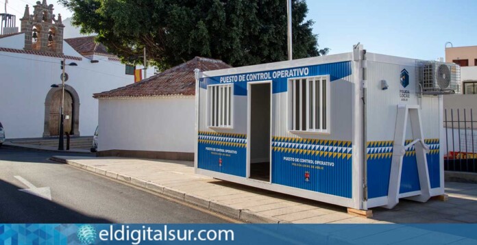 Módulo-Puesto-de-Mando-Avanzado-Policía-Local-Adeje-111024 El nuevo módulo de la Policía Local de Adeje, diseñado para mejorar la coordinación en la respuesta a emergencias y la seguridad en el municipio.