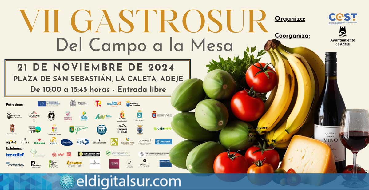 Programa de GASTROSUR 2024 en Tenerife, adeje