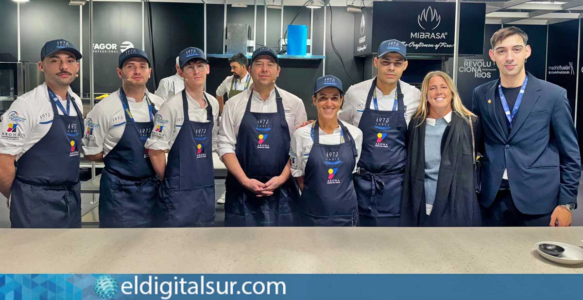 El chef Diego Schattenhofer (Taste 1973) presenta sus innovadoras creaciones gastronómicas basadas en el pescado de Los Cristianos en Madrid Fusión