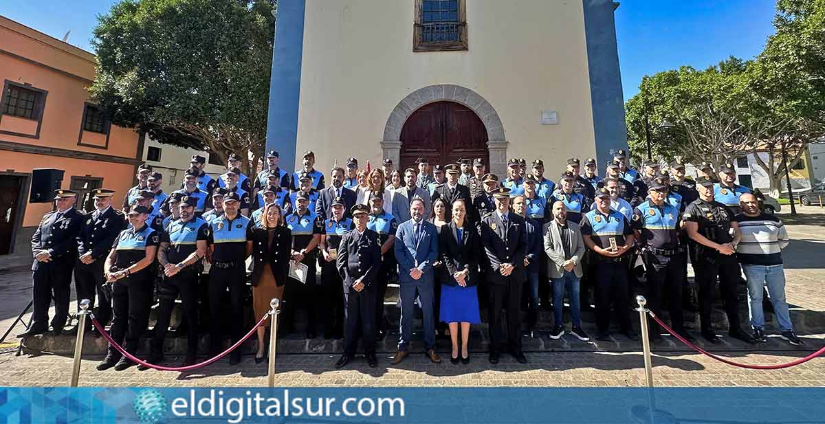 Durante el acto de reconocimiento a la Policía Local y a las instituciones colaboradoras