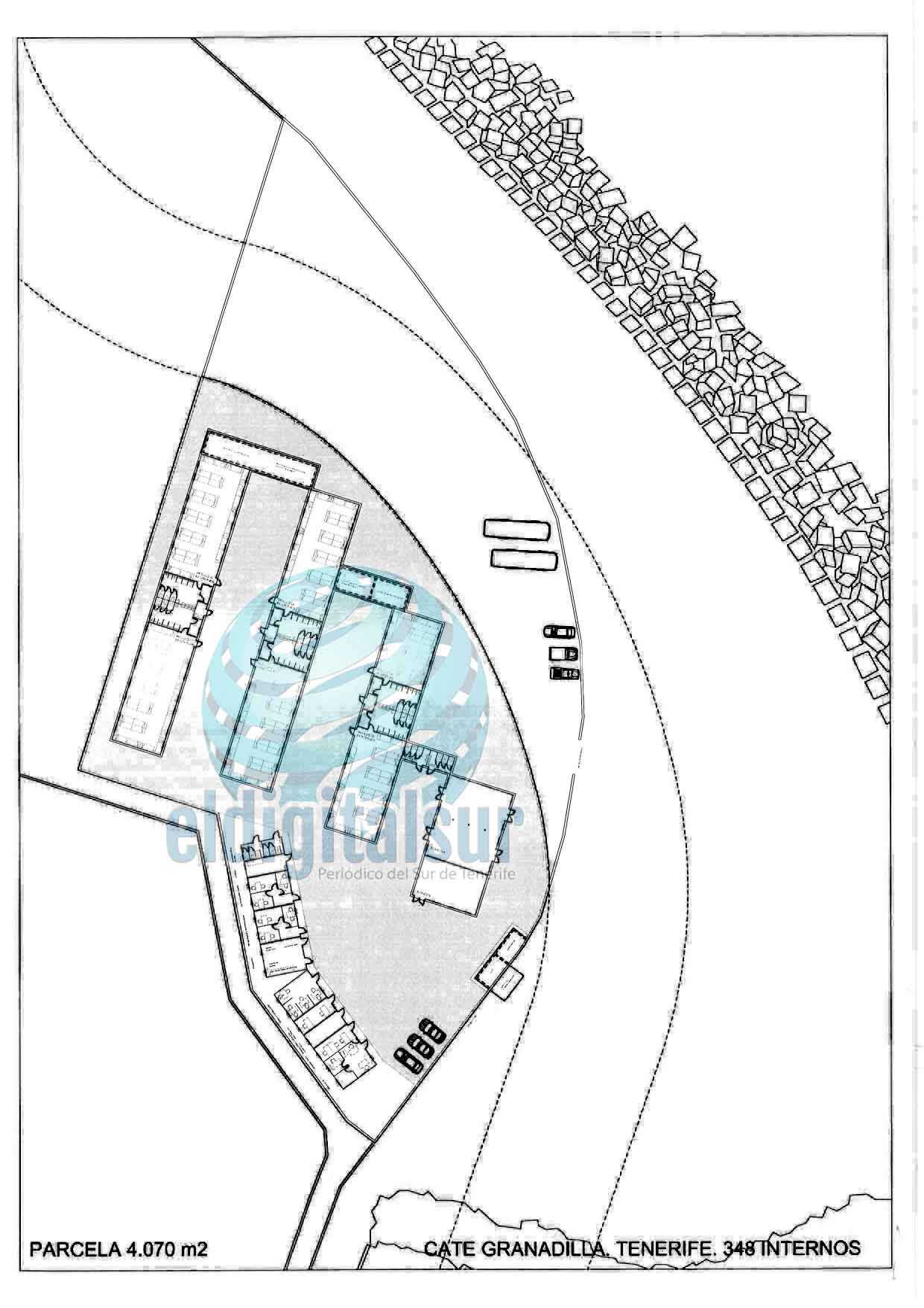 Planos del Centro de Atención Temporal de Extranjeros (CATE) Granadilla de Abona