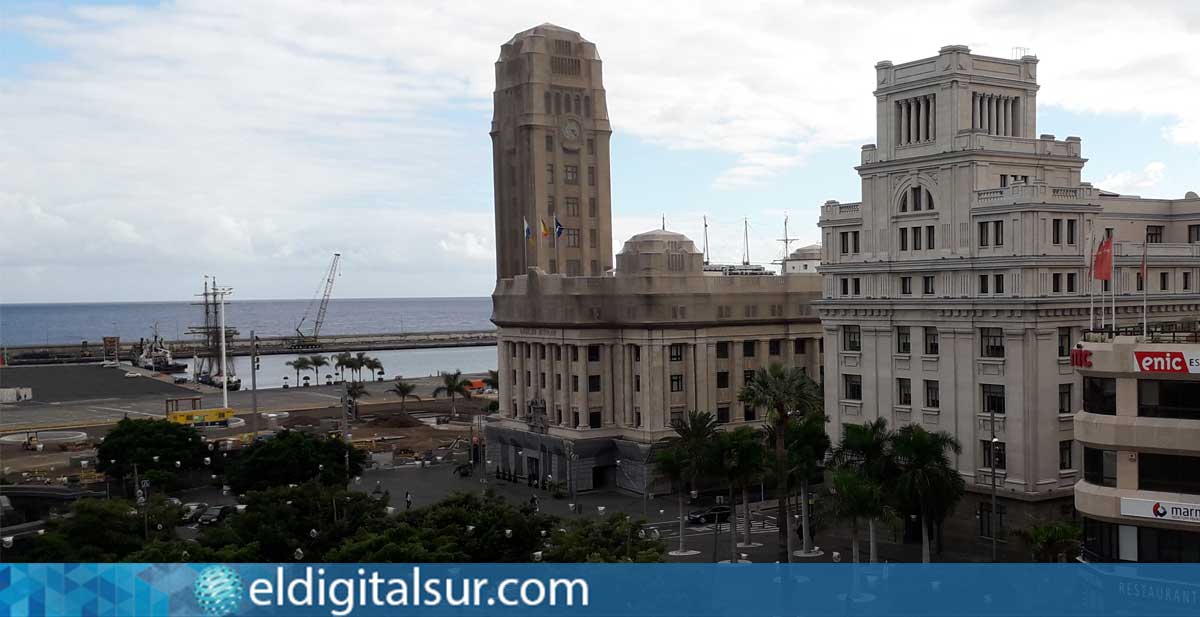 Vista hacia el Cabildo de Tenerife