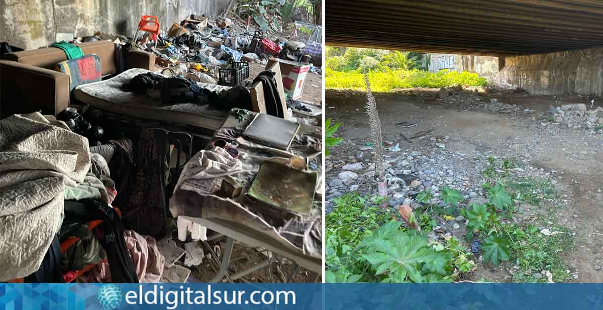 Comparativa del barranco de San Felipe: antes y después de la limpieza realizada