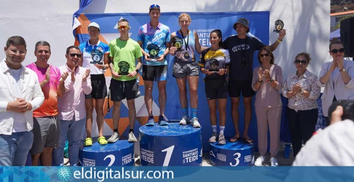 Podio General 21K Trail Run Almendros y Volcanes 2025, Santiago del Teide