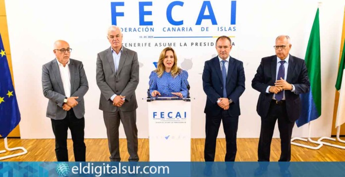 Reunión de la Federación Canaria de Islas (FECAI), que agrupa a los presidentes de los cabildos insulares.