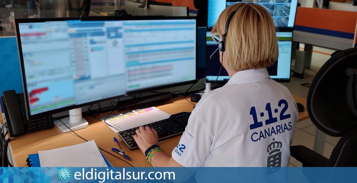 Sala del Centro Coordinador de Emergencias y Seguridad (CECOES) 112 Canarias