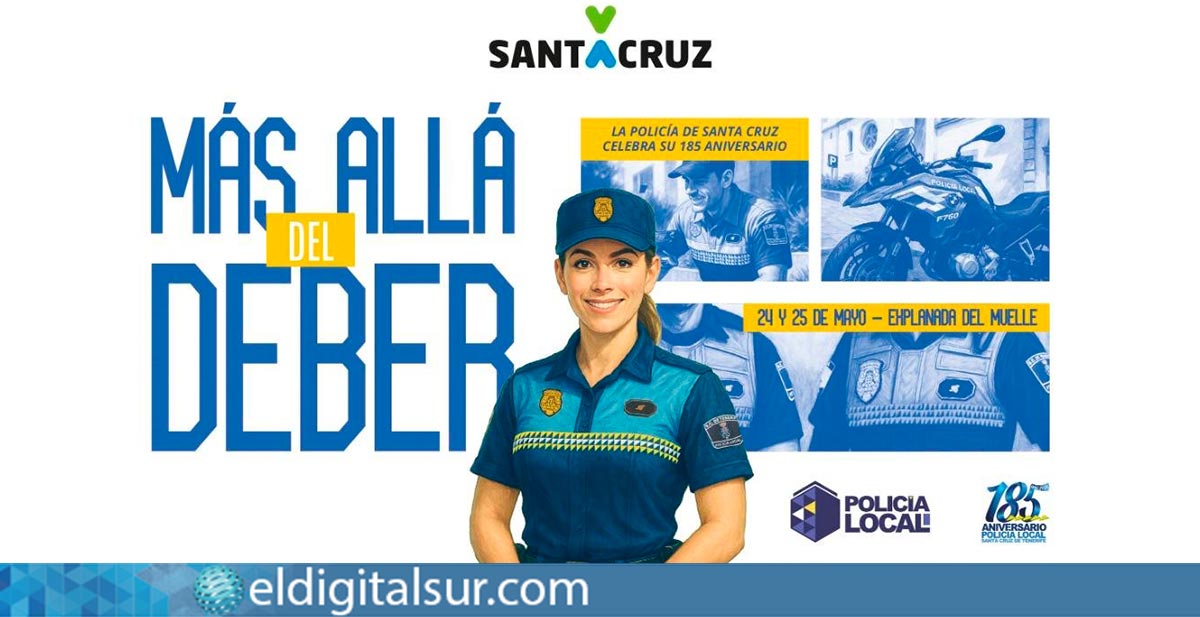 Bajo el lema “Más allá del deber”, la Policía Local de Santa Cruz de Tenerife conmemora su 185 aniversario