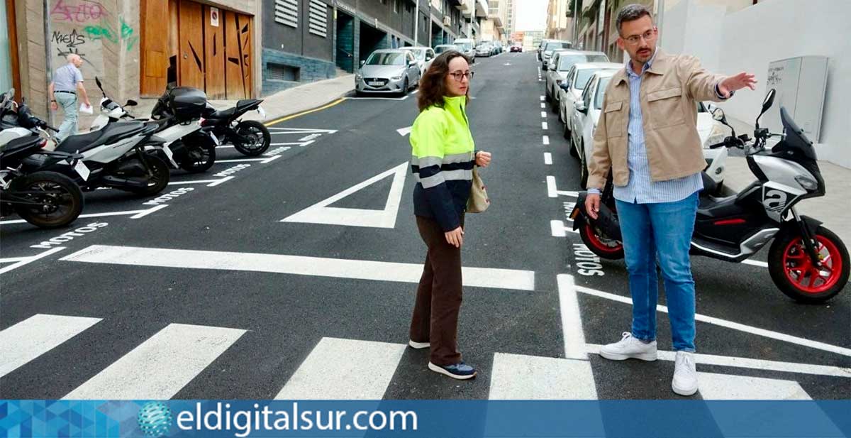 Apertura de la calle Santa Teresa de Jornets tras la demolición en Álvarez de Lugo