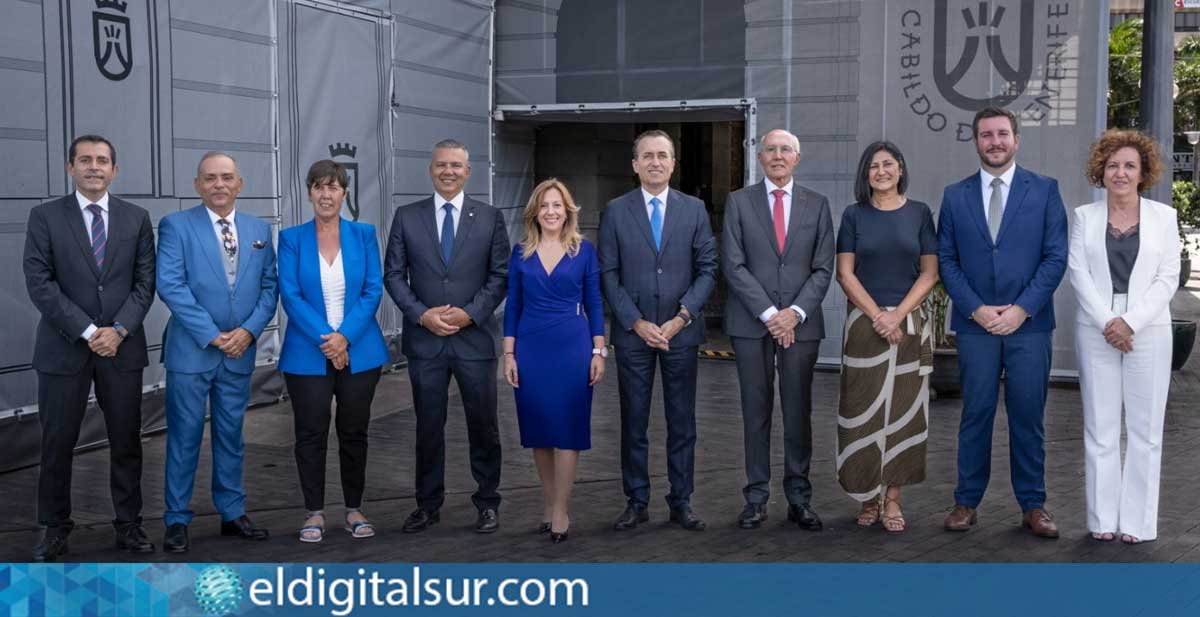 Integrantes del grupo nacionalista de Coalición Canaria en el Cabildo de Tenerife