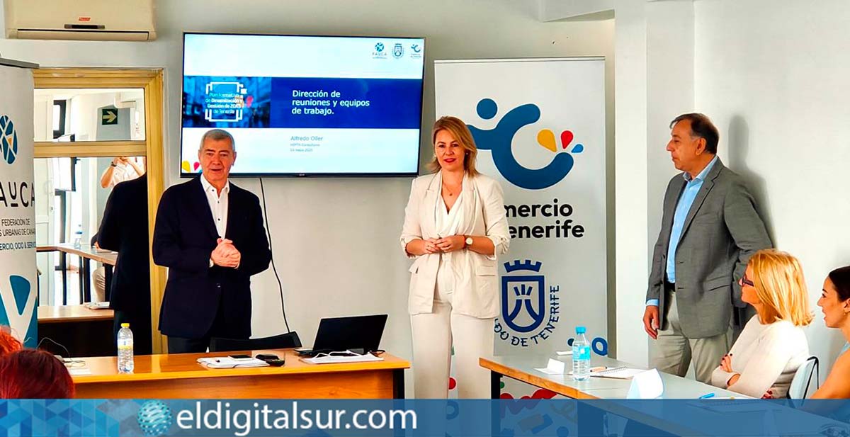 Krysten Martín en la apertura del Plan Formativo para dinamizar las Zonas Comerciales Abiertas de Tenerife