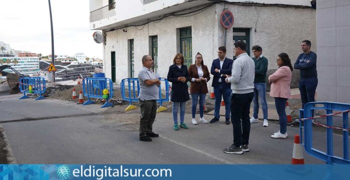 Obras-Calle-La-Sirena-de-Puerto-de-Santiago-140525 Emilio Navarro, alcalde de Santiago del Teide, presenta la medida para mejorar la circulación y seguridad en C/ La Sirena