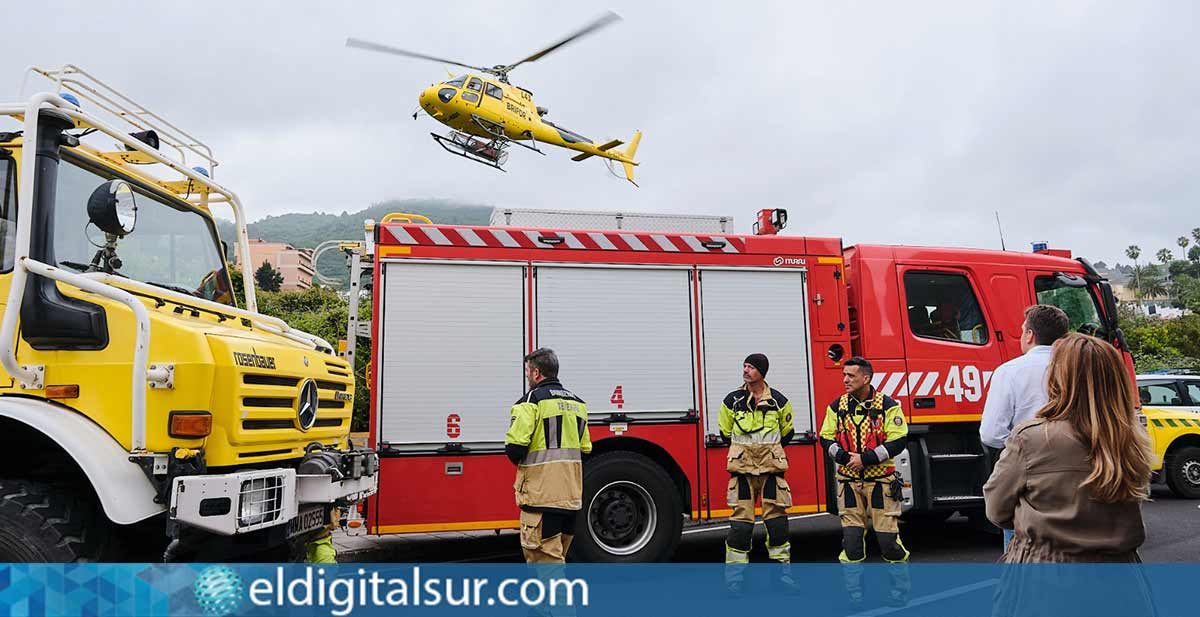 Presentación del mayor operativo contra incendios de la historia de Tenerife en la base BRIFOR de La Guancha