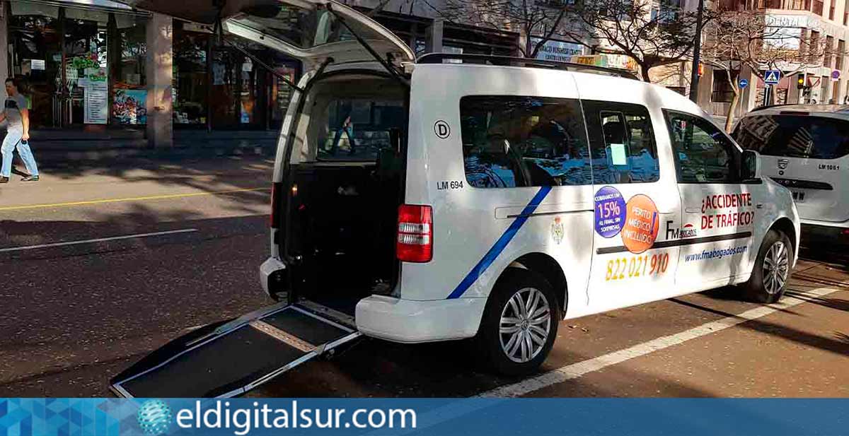 Taxi adaptado para personas con movilidad reducida