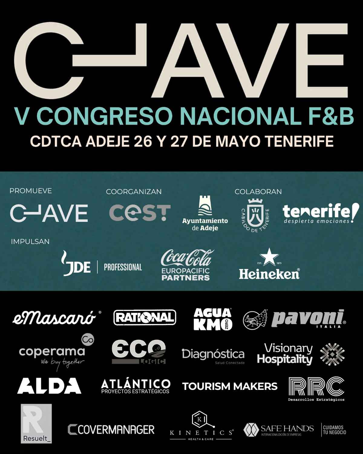 cartel del V Congreso Nacional CLAVE F&B