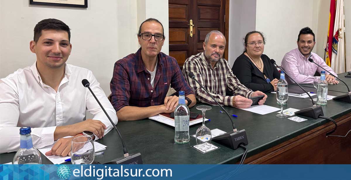 El grupo municipal de Coalición Canaria en Adeje, durante una sesión plenaria