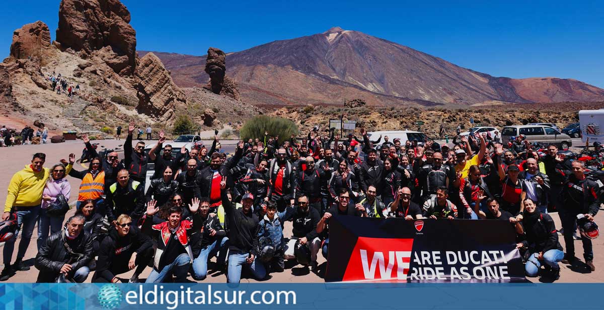 Los miembros de Ducati Oficial Club Canarias estuvieron presentes en el evento