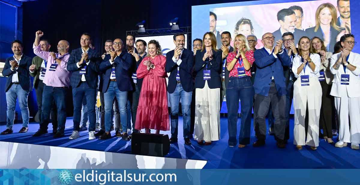Lope Afonso, nuevo presidente del PP de Tenerife, durante el X Congreso Insular celebrado en el Recinto Ferial de Tenerife.