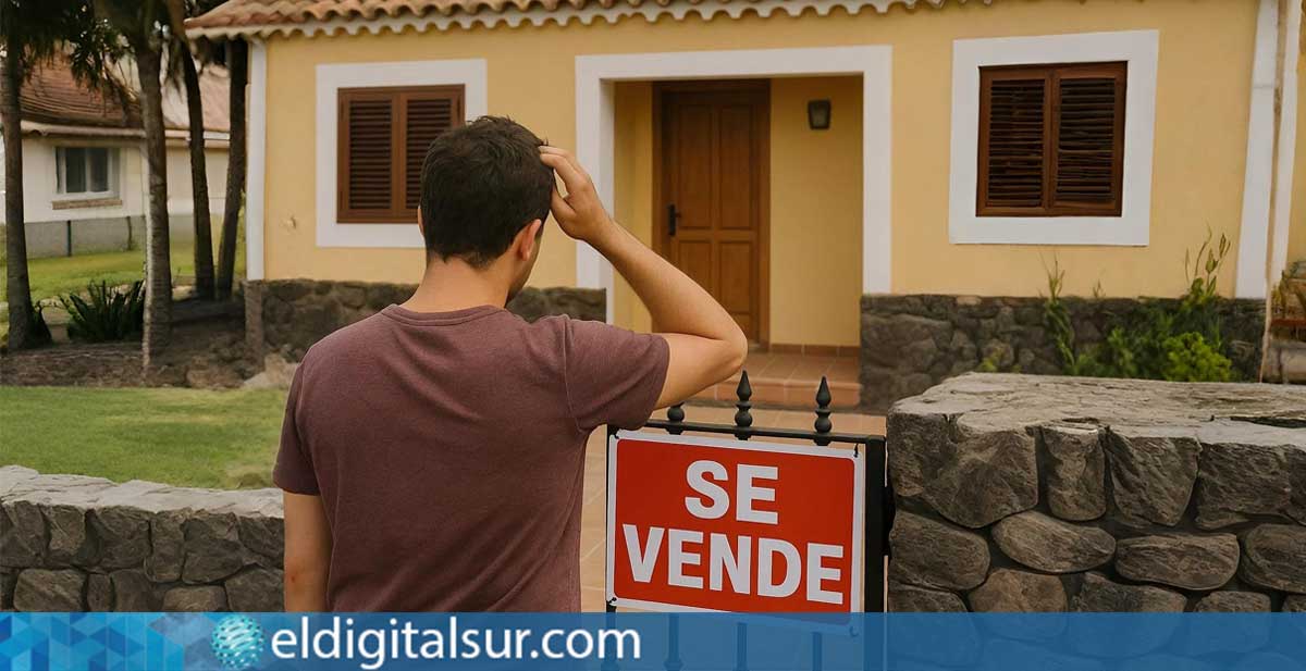 Una persona mira una vivienda en venta