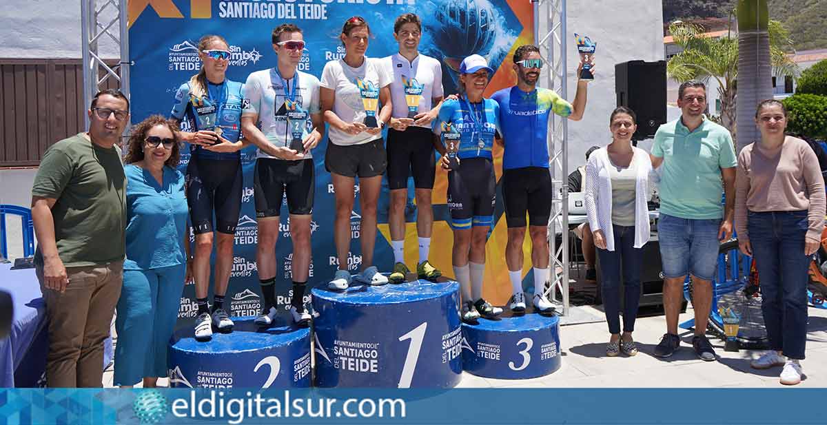 Pódium absoluto masculino y femenino