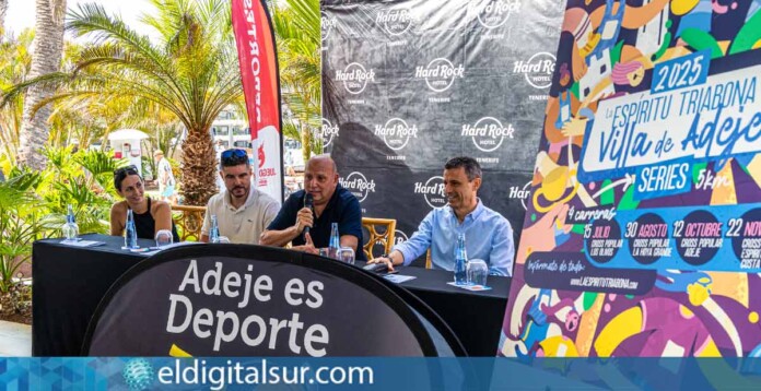 Presentación del circuito Espíritu Triabona en Hard Rock Hotel Tenerife con autoridades y organizadores