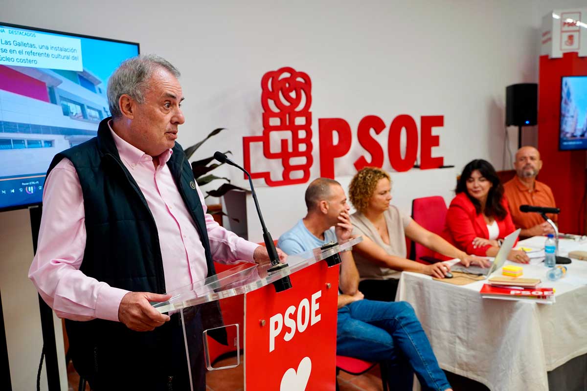 Acto de reelección de José Julián Mena como secretario general del PSOE de Arona