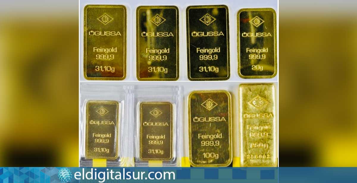 Lingotes de oro valorados en más de 53.000 euros recuperados por la Guardia Civil tras el robo en una vivienda de La Palma.