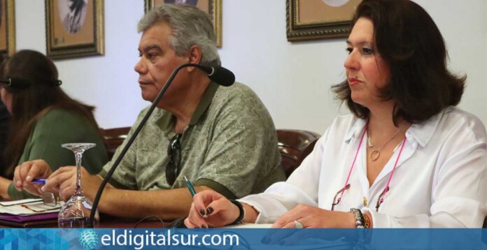 Noemí Campillo, portavoz de VOX en Tacoronte, en el pleno municipal