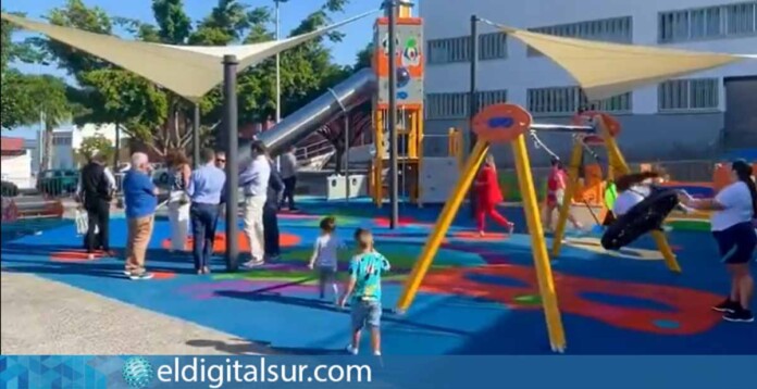 Zona de juegos del parque infantil “Mamá Loli”, en Villa Benítez