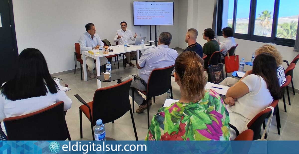 Reunión del Círculo de Empresarios del Sur de Tenerife (CEST) con el director general de Comercio del Gobierno de Canarias, David Mille