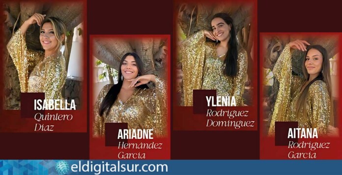 Las cuatro candidatas a Reina Adulta de las Fiestas Patronales 2025 en Santiago del Teide