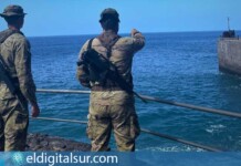 Efectivos del Grupo Táctico “Canarias” durante una patrulla en La Palma