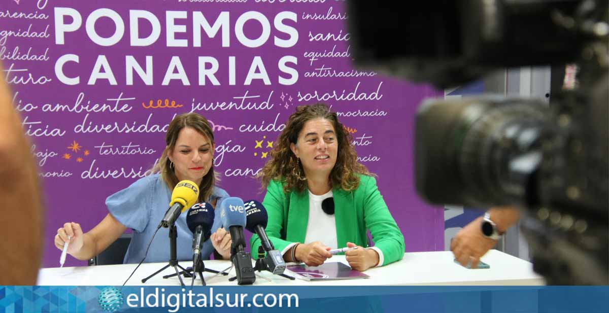 Noemí Santana y Gemma Martínez Soliño durante la rueda de prensa