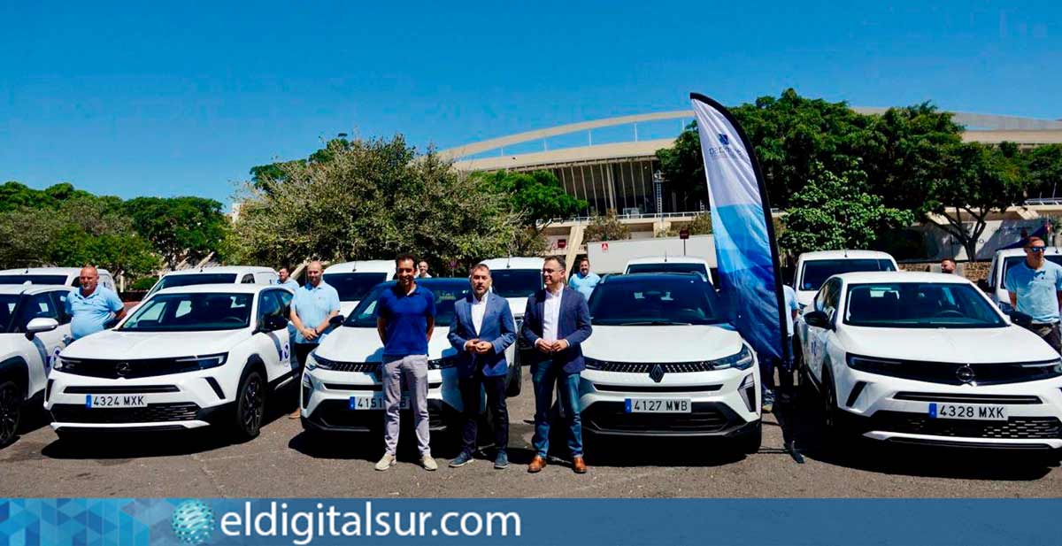 Presentación de los nuevos vehículos híbridos y eléctricos de Emmasa en el Palmetum