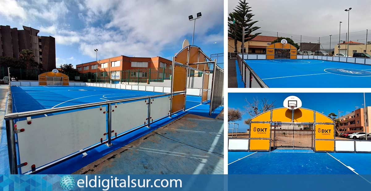 Nuevas pistas multideporte en Santa Cruz, La Laguna y Arona