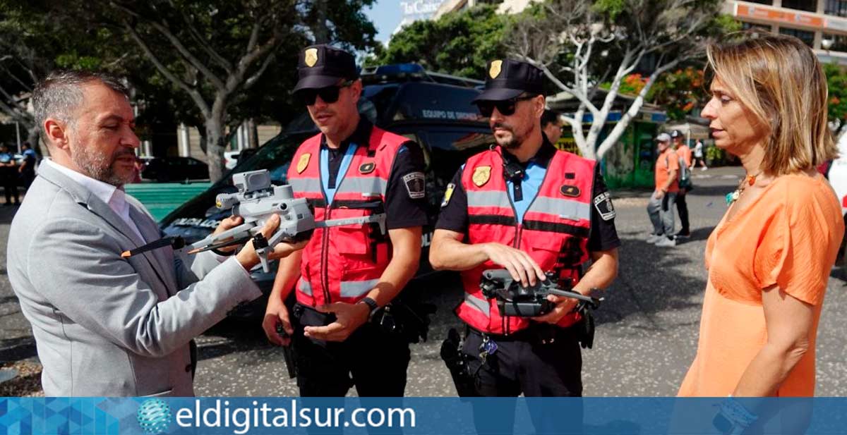 El alcalde José Manuel Bermúdez presenta los nuevos drones DJI Matrice 4 que refuerzan la seguridad y emergencias en Santa Cruz de Tenerife