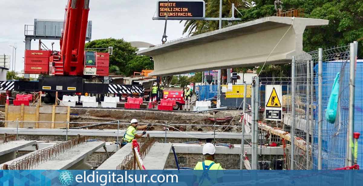 Obras en Avenida Marítima de Santa Cruz de Tenerife