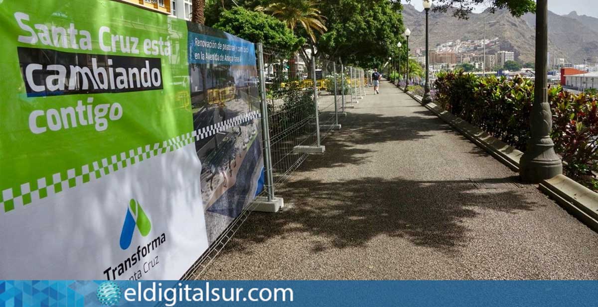 Obras de transformación en la Avenida de Anaga