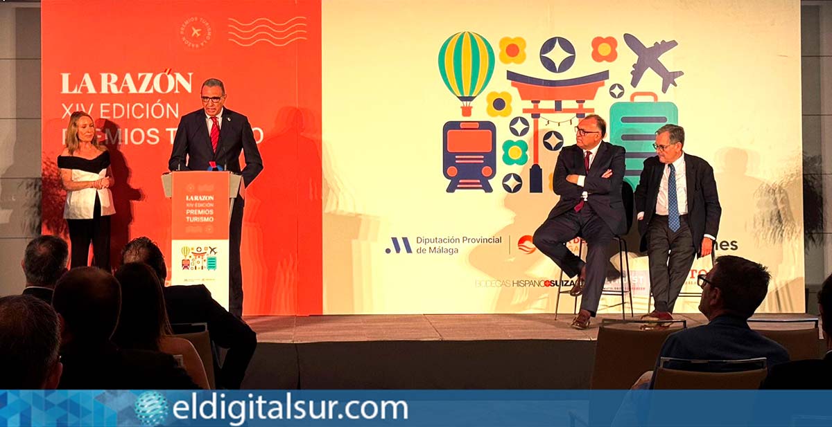Manuel Luis Méndez recogió el premio Destino Turístico Sostenible de España en Málaga