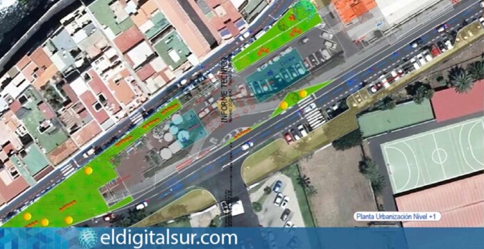 Vista aérea donde se ubicará uno de los aparcamientos subterráneos