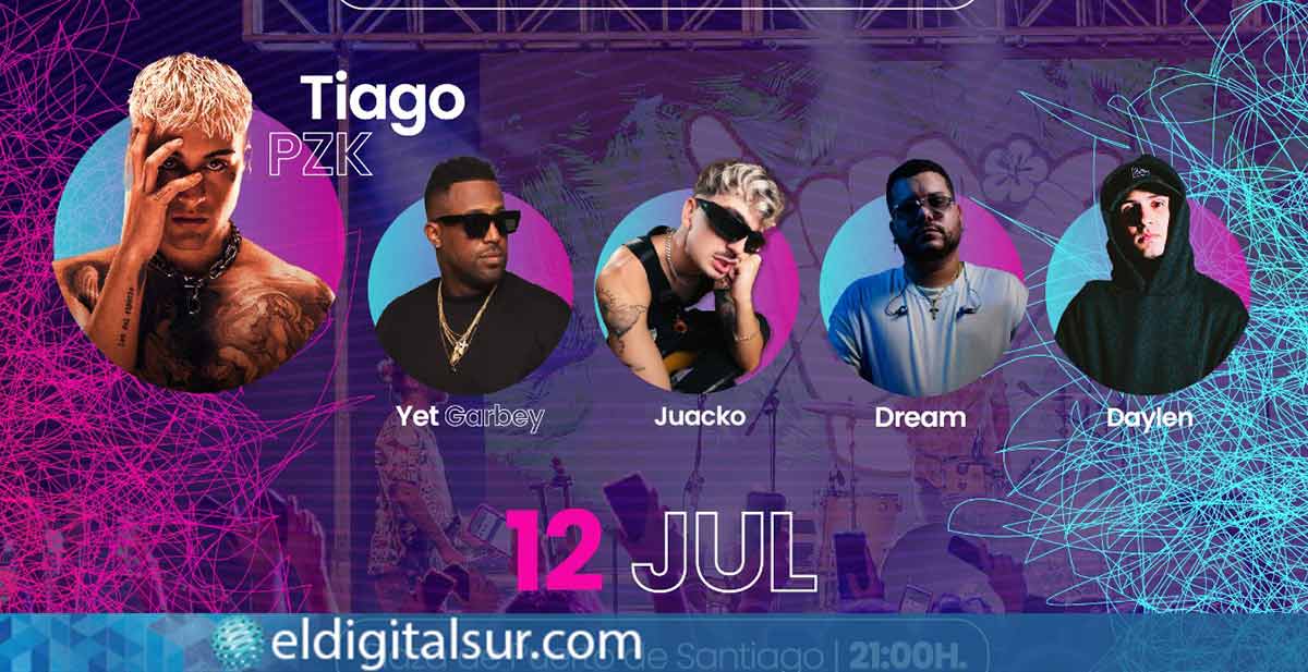 Tiago PZK y Manny Cruz lideran el cartel del Festival Tenerife Vive+Santiago del Teide, con artistas urbanos y DJs
