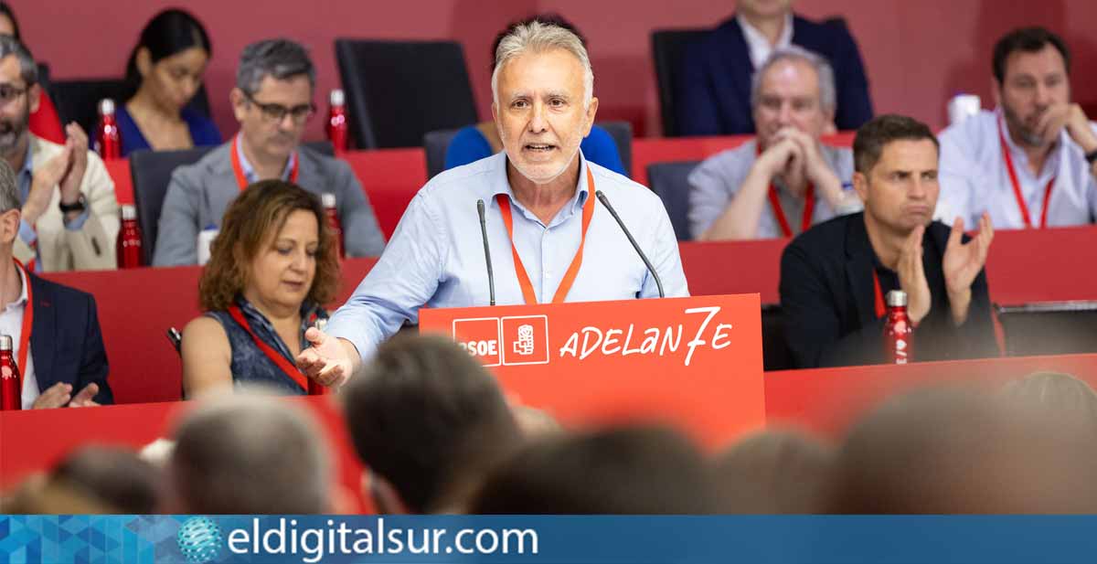 Ángel Víctor Torres, durante su intervención en el Comité Federal del PSOE