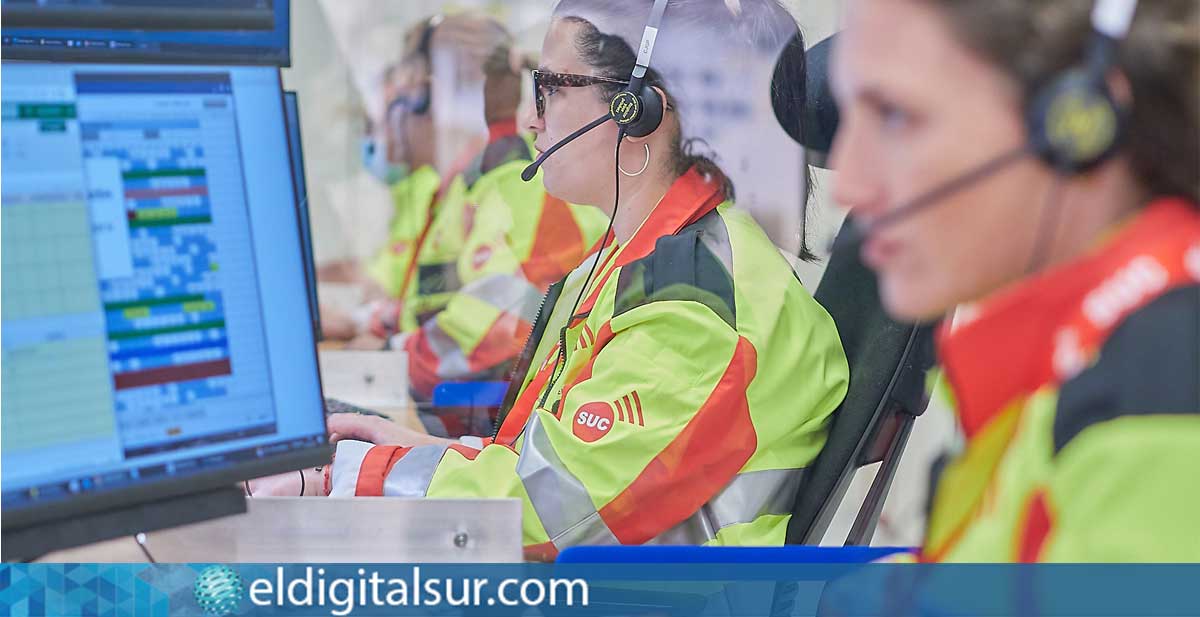 Sala operativa del Centro Coordinador de Emergencias y Seguridad (CECOES) 1-1-2 en Canarias