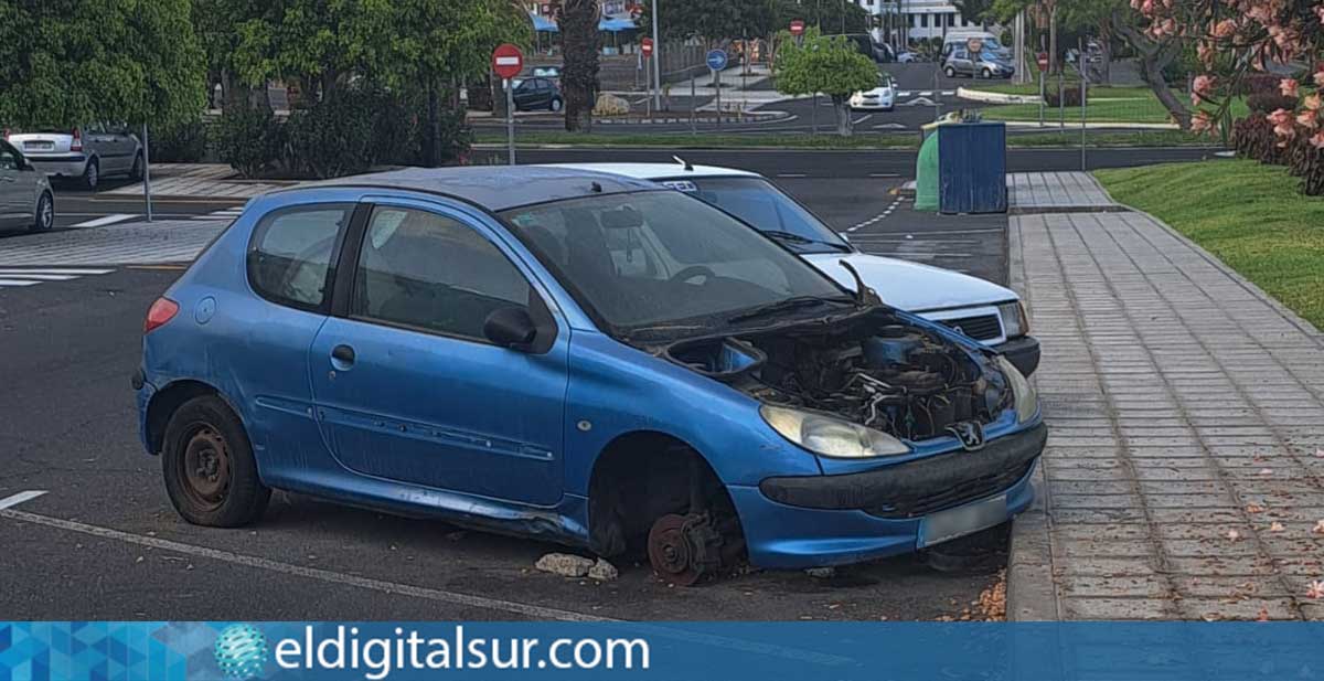 vehiculos abandonados arona