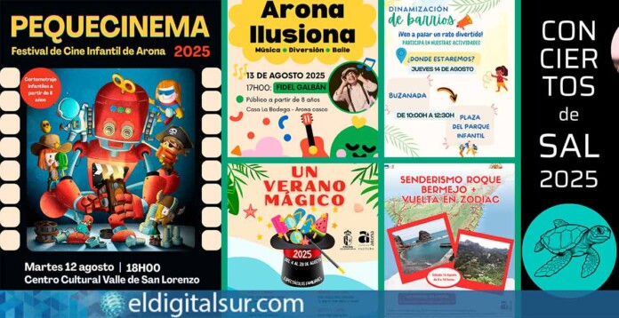 Agenda cultural de Arona del 12 al 16 de agosto