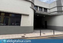 Edificio de las antiguas cocheras en la calle Marqués de Celada , La Laguna
