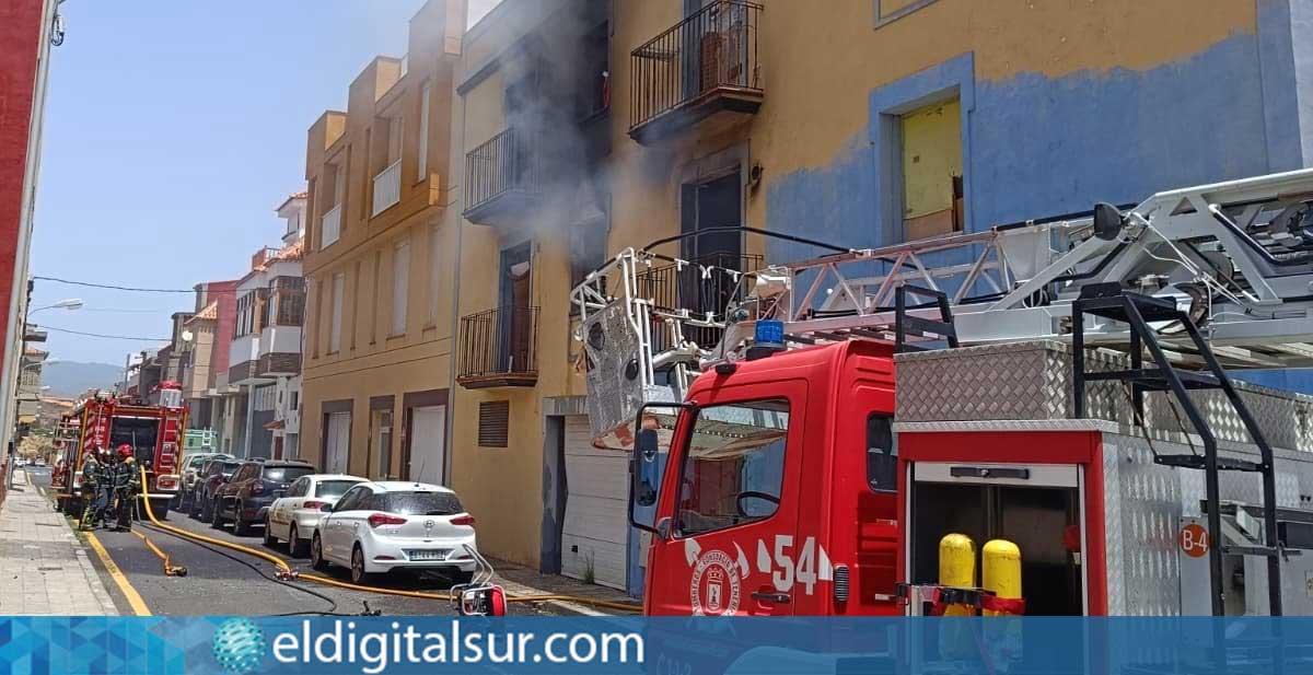 Incendio en El Sobradillo
