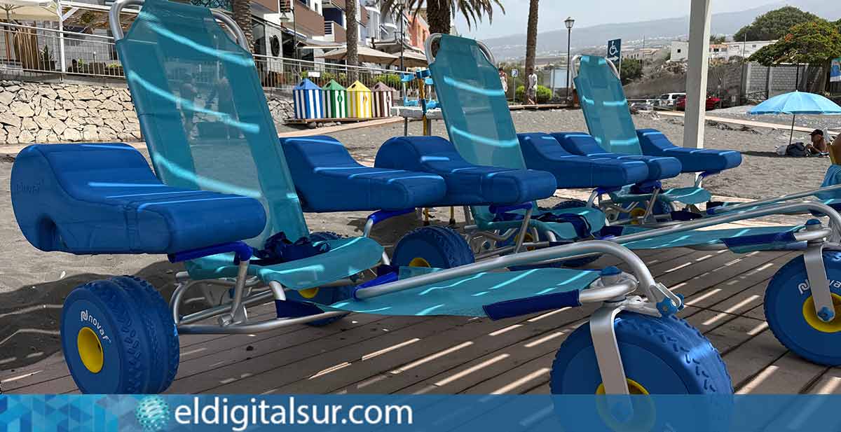 Nuevas sillas anfibias en Playa San Juan 