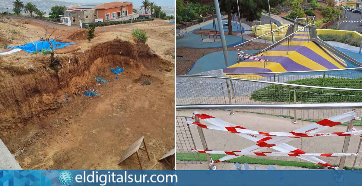 Imágenes del estado de abandono del Parque de El Pinar